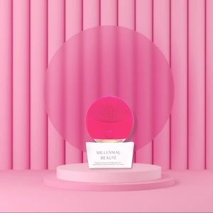 Millennial beauty T-sonic facial cleansing device - pink